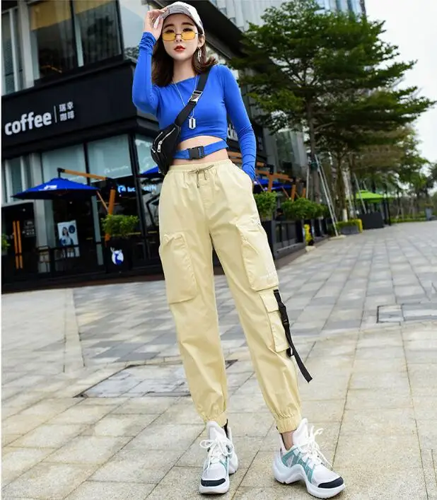 Women's waist elastic loose casual trousers | Женская одежда