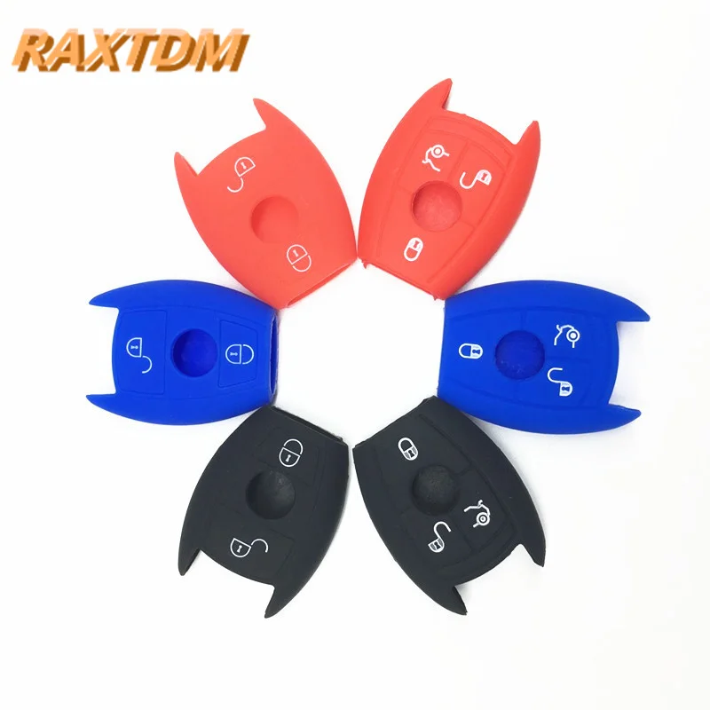 2/3 кнопочный силиконовый чехол для ключа дистанционного управления Mercedes Benz A180 A200