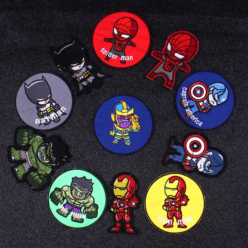 Pulaqi нашивки Marvel нашивки Мстители вышитые нашивки для одежды наклейки железная одежда нашивки Parche Marvel Аппликация в полоску F
