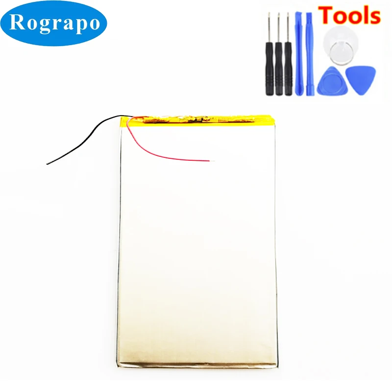 

Новый литий-полимерный аккумулятор 3,7 в 3000 мАч для Prestigio Multipad PMP3270B, аккумулятор для планшетных ПК, 2 провода + Инструменты