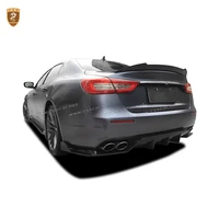 Front Rear Lip Spoilers Bumper Side Skirt Rear wing spoiler for 2017-2020 Quattroporte CSS Design Carbon Fiber Body Kits 00399