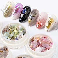 nail pearl shell fragments metal sequins mixed set fashion creative diy nail alloy jewelry art decoration