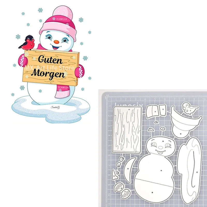 Металлические пресс-формы с изображением милого снеговика Рождественские