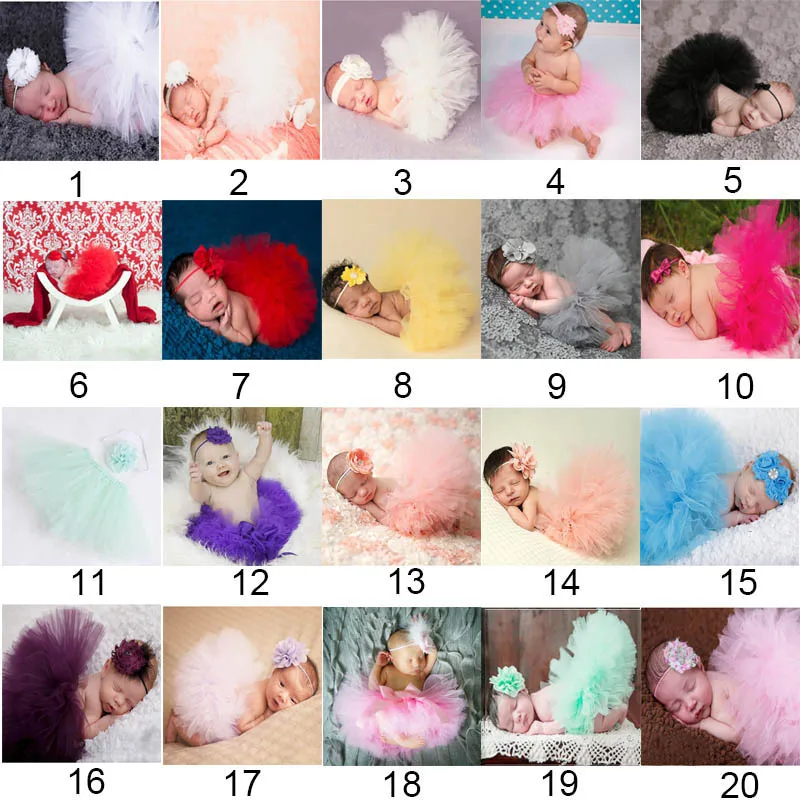 Одежда для новорожденных девочек комплект с юбкой реквизит фотосессии юбка