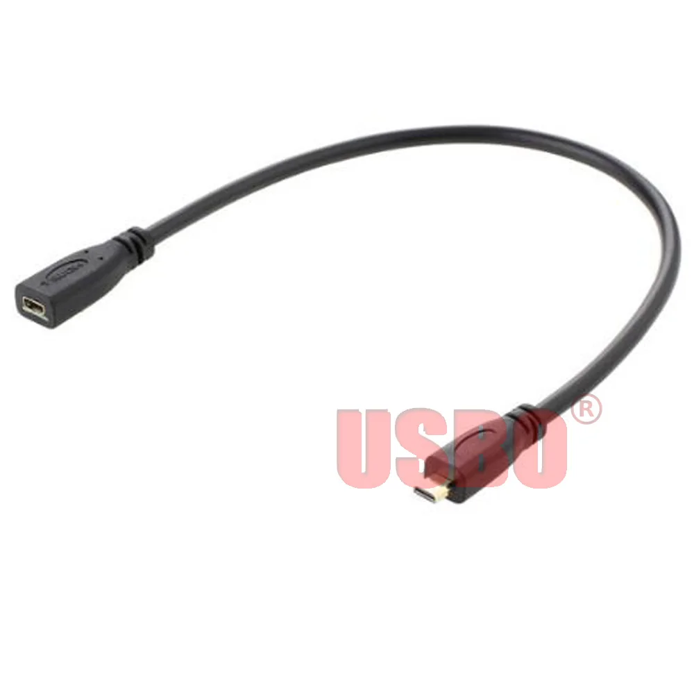 Поставка Черного 0 3 м телефонного планшетного компьютера HDTV HD кабеля Micro HDMI TYPE D