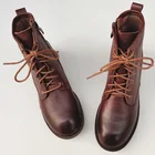 Женские мотоциклетные ботильоны на шнуровке, черные кожаные оксфорды на платформе, женские ботинки из 100% натуральной кожи для зимы