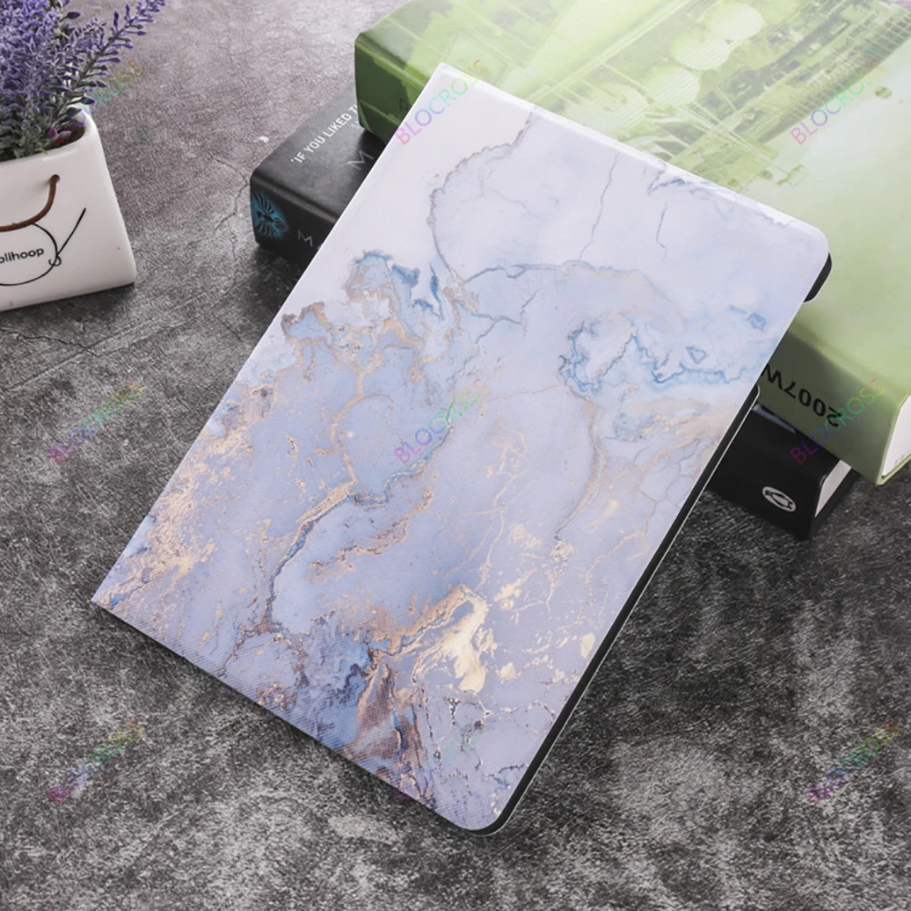 

Auto-Sleep/Wake Case for Ipad 10.2"(7th 8th Gen),Stand Case for Ipad Air1 2 9.7"/iPad Pro11 2021PU Leather Marble Pattern+stylus