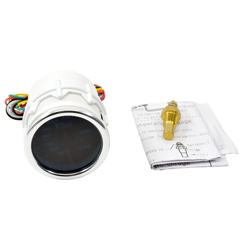 Указка Dragon 52 мм Автомобильный измеритель температуры масла с белой подсветкой и