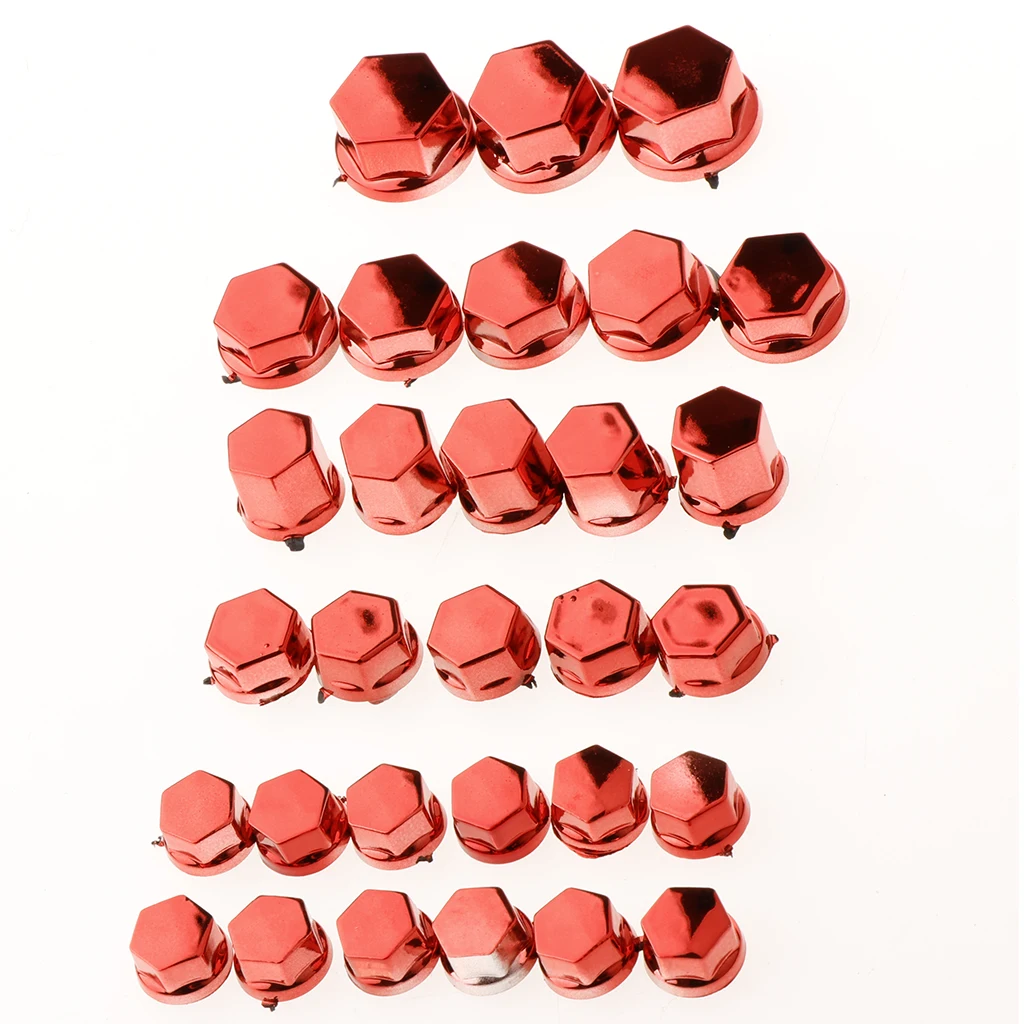 30 Pcs Practical Motorcycle Hex Socket Bolt Screw Nut Head Cover Cap Trim For Yamaha Honda Suzuki Etc | Автомобили и мотоциклы