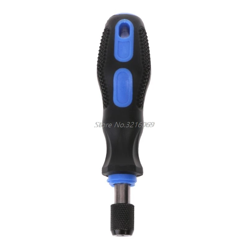 

Multi-function 1/4" 6.35mm Non-slip Dismountable Screwdriver Handle With Soft Rubber Dropship
