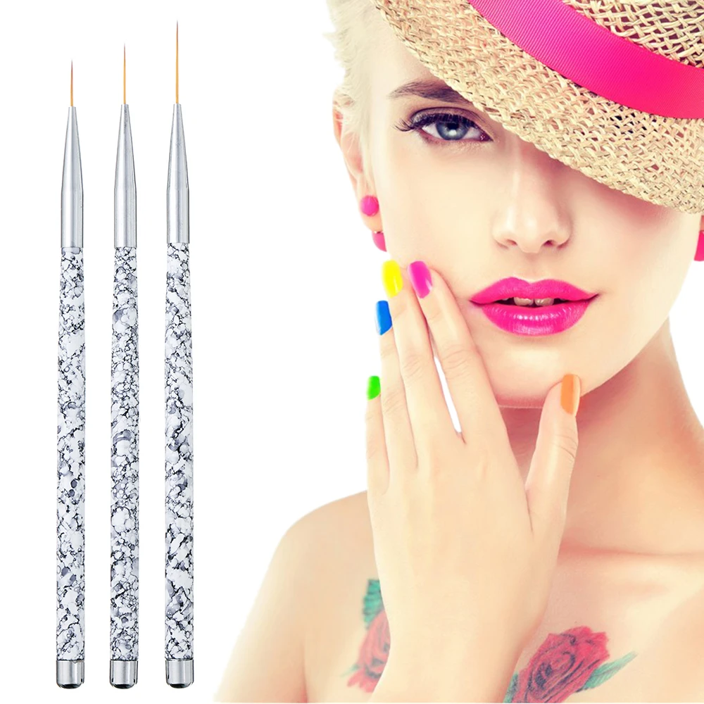 5/3 шт./компл. Нейл арт силуэта с цветочным рисунком Краски ing ручка 3D накладные