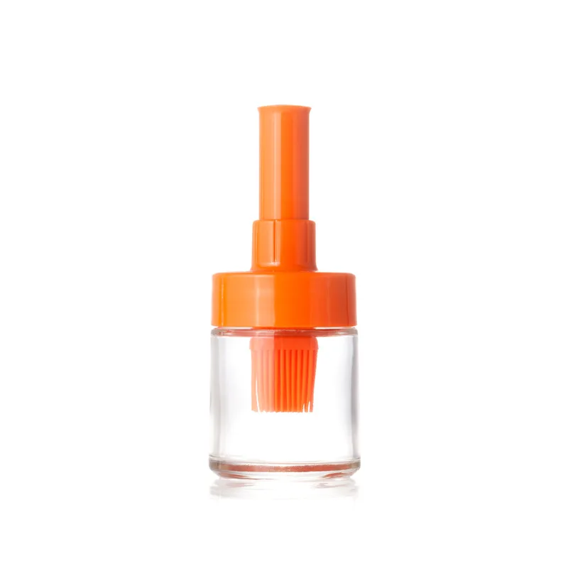 

Creative Hot Heat Resistant Silicone Baking BBQ Oil Butter Mustard Seasoning Pastry Brush Bottle Household Kitchen Accessories