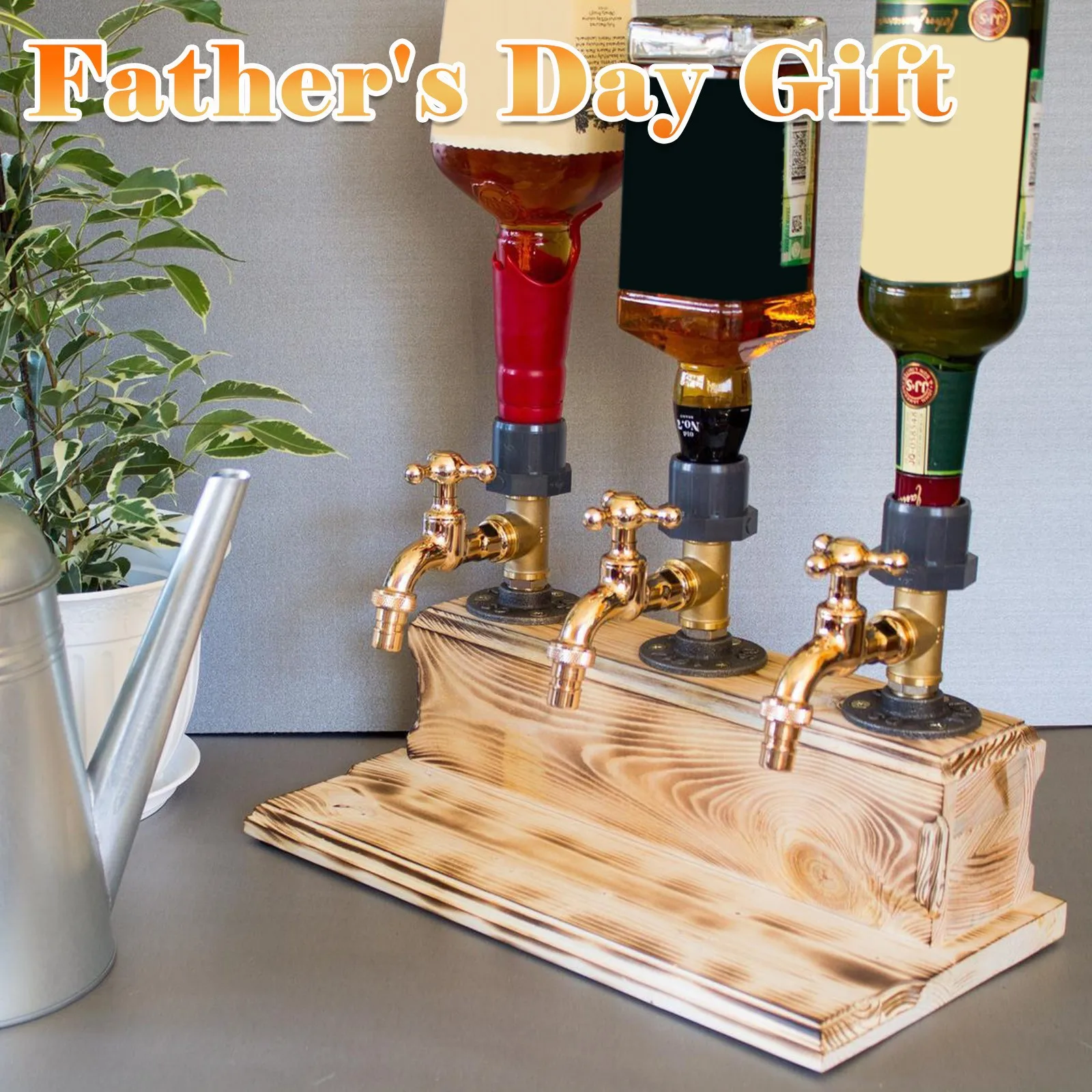 

Whiskey Wood Dispenser Fathers Day Liquor Alcohol Whiskey Wood Dispenser Faucet Bar Accessories Wine Rack
