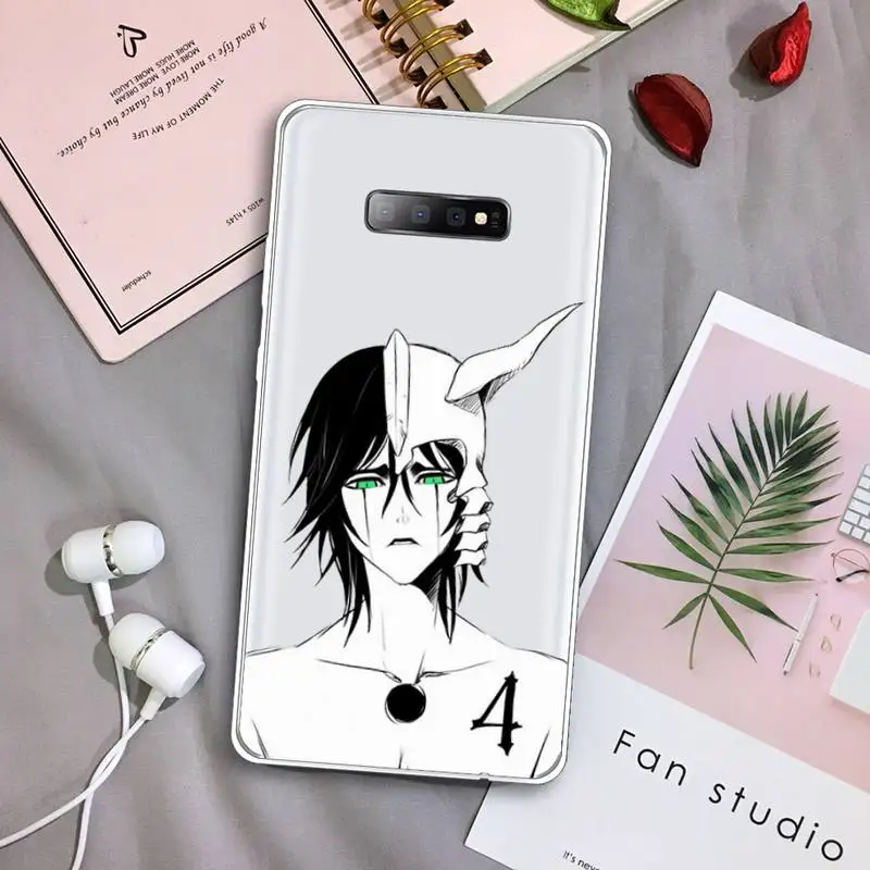 

Anime Japan Bleach Kurosaki Ichigo Phone Case Transparent For Samsung Galaxy A 71 21s S note 8 9 10 plus 20 ultra