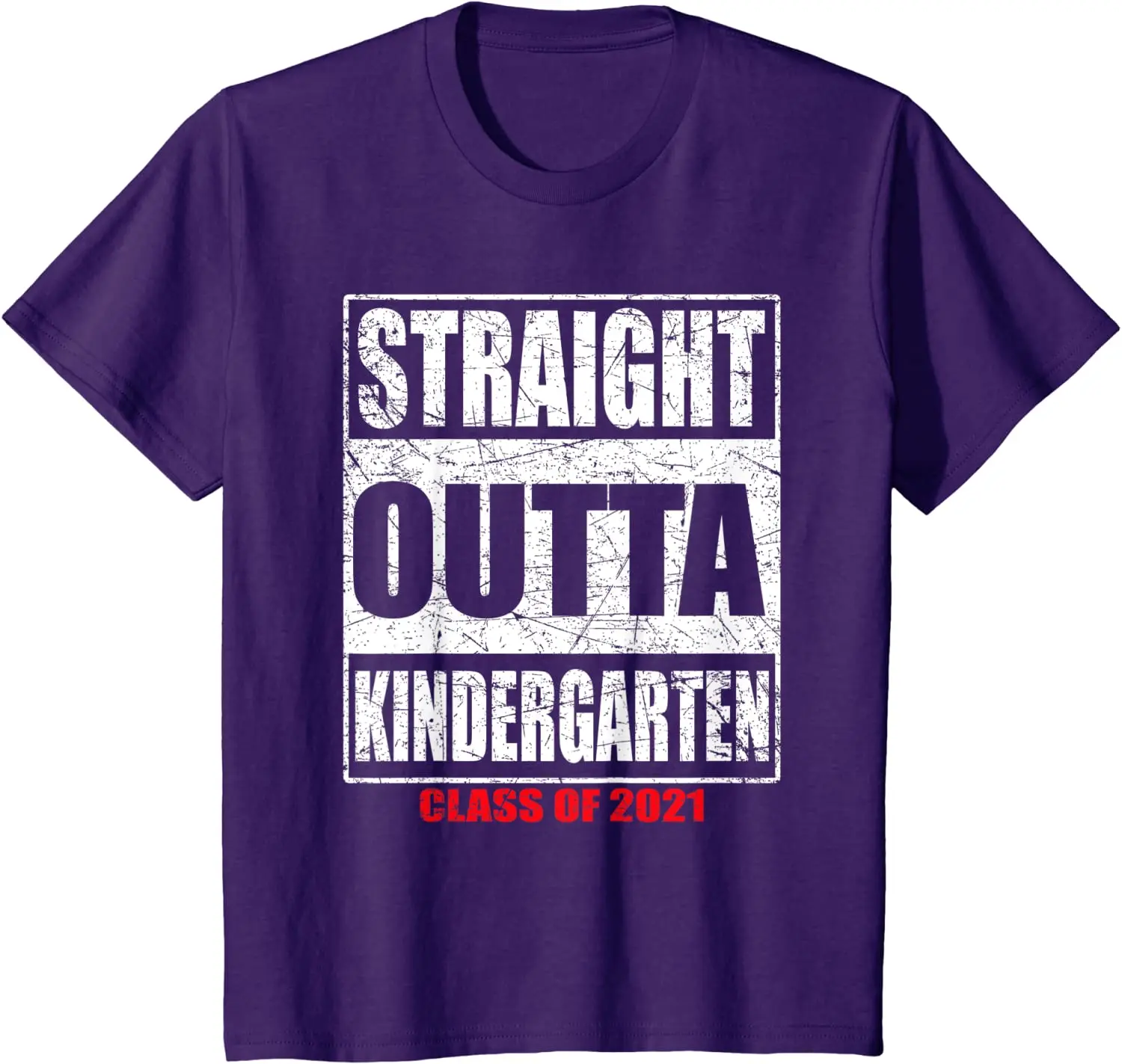 

T Shirt Women Kawaii Summer Tops T-shirt Straight Outta Kindergarten Class of 2021 Funny Graduation T-Shirt Tee Shirt Unisex