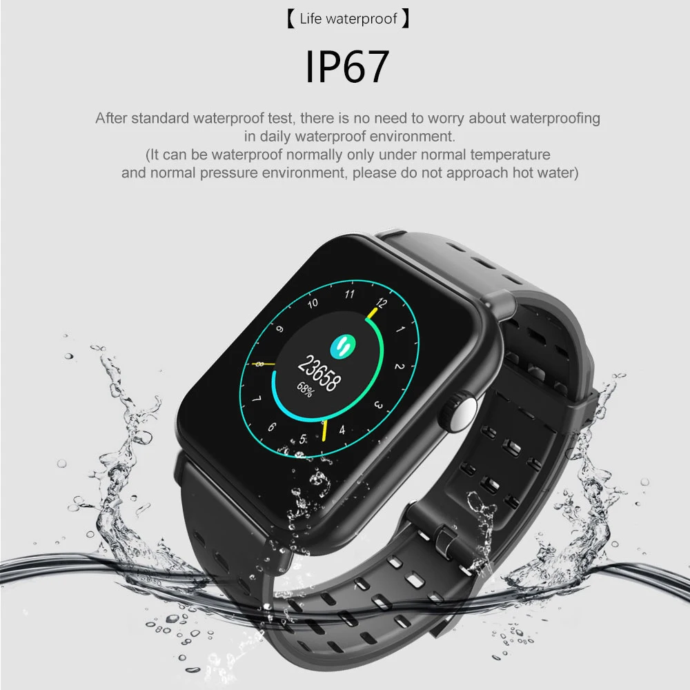 Смарт браслет Y6 Pro пульсометр кислородный монитор часы IP67 водонепроницаемый