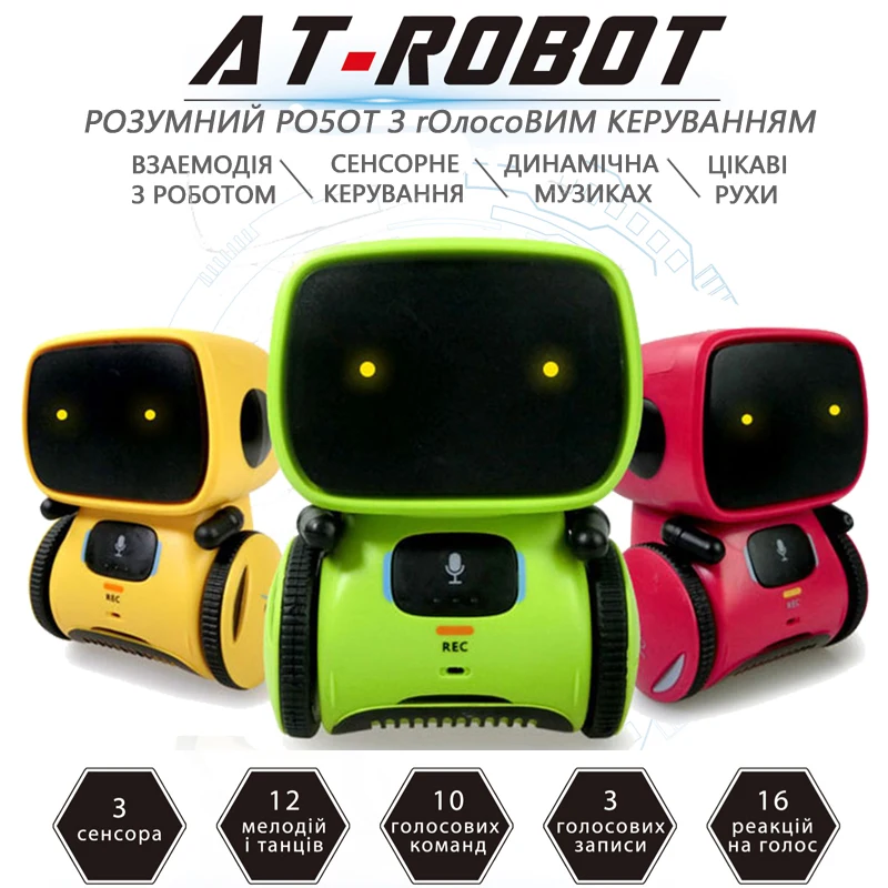 

Rc Robots for Kids Dance Voice Command Touch Control Toys Interactive Robot Cute Toy Smart Robotic Christmas Gift