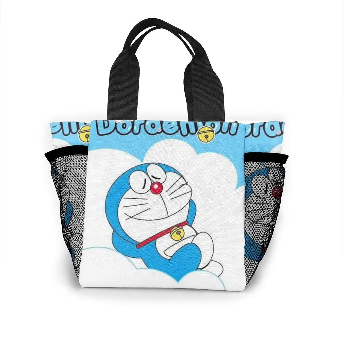 

Doraemon Reusable Insulated Lunch Bag Cooler Tote Box Meal Prep for Men & Women Work Picnic or Travel