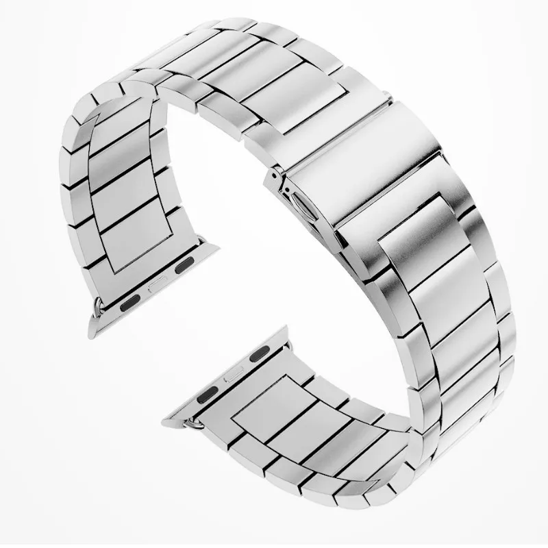 Ремешок из нержавеющей стали для Apple Watch Series 1 2 3 4 5 браслет 38 мм 40 42 44 с