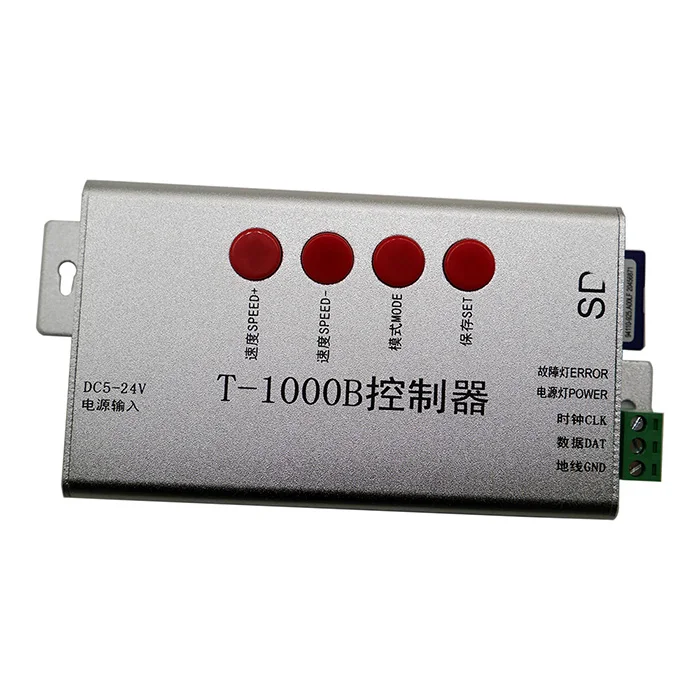 T1000B с SD-картой WS2801 WS2811 WS2812B WS2815 SK6812 Светодиодная лента цифровой 2048 пикселей диммер