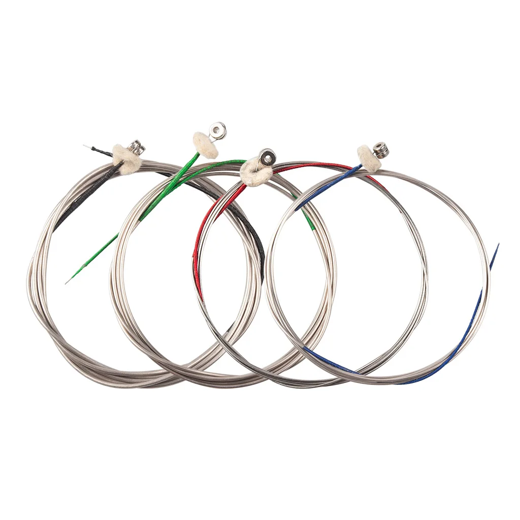 

Fine Double Bass Strings 3/4 (G-D-A-E) Nickel Copper Alloy Accessories Parts