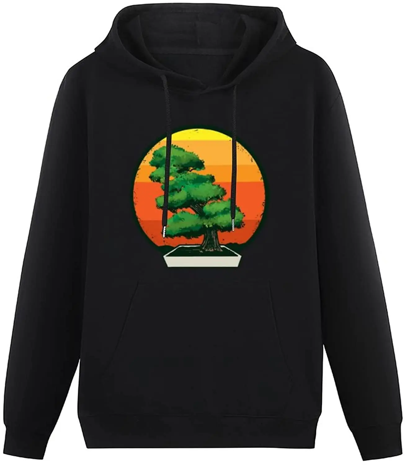 

Толстовка Akdeps с изображением дерева бонсай для мужчин, толстовка, пуловер, худи с длинным рукавом, топы, Классические флисовые