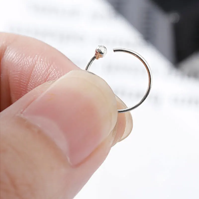 Золотистые и Серебристые маленькие серьги-кольца из нержавеющей стали