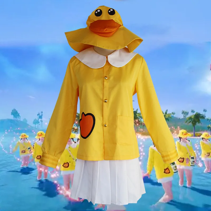 Новинка косплей PUBG в стиле аниме для взрослых и детей милая маленькая желтая утка
