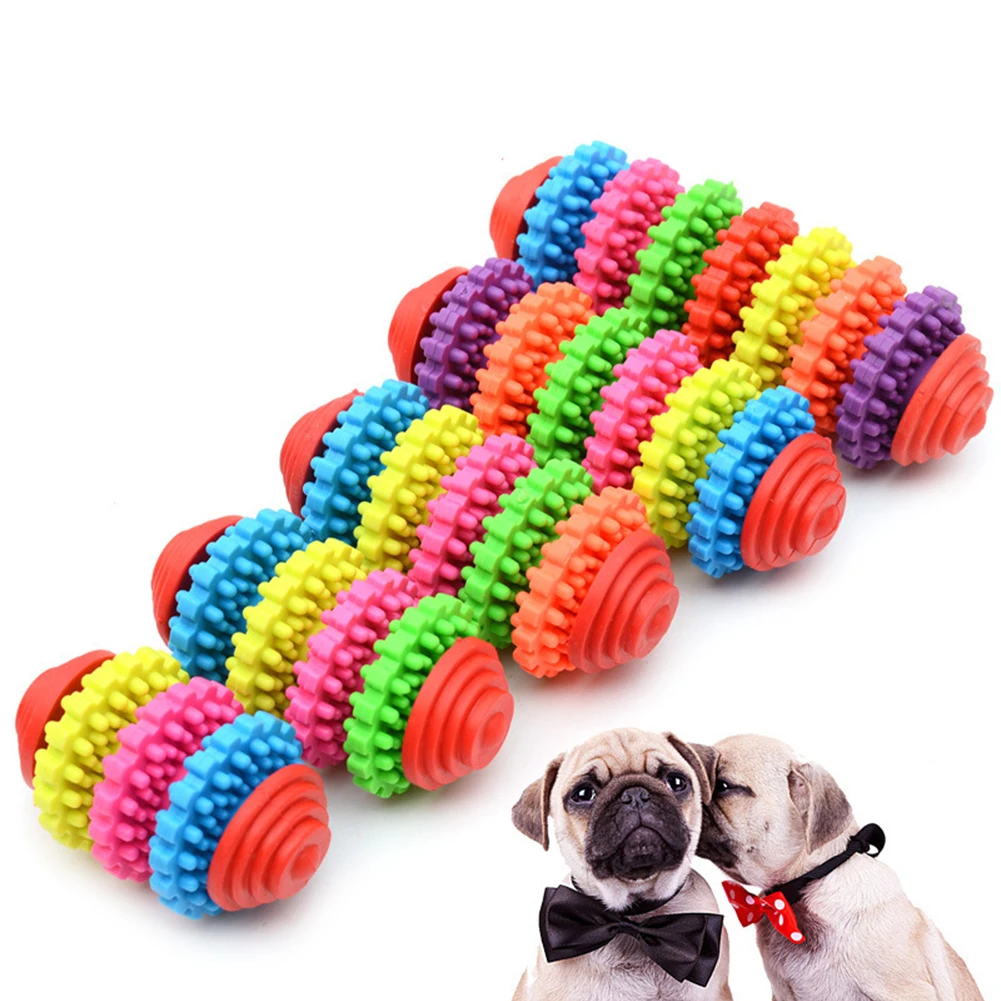 Жевательные игрушки для питомцев красочная Прочная резиновая зубчатая игрушка