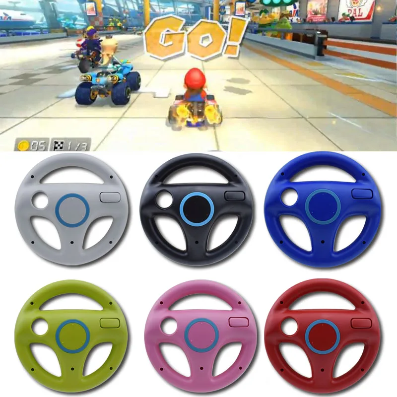 1pcs Mulit-colors Mario Kart Racing Wheel Games Steering Wheel for Wii Remote Game Controller