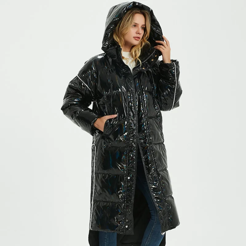 MissFoFo 2019 Новая модная зимняя женская куртка высокого качества с утиным пухом на