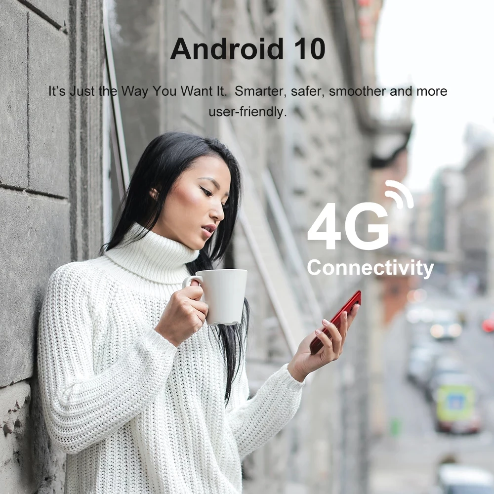 Blackview A80s Smartphone 4GB + 64GB 6.217'' Face ID Android 10 Cellphone 13MP Quad Rear Camera 4G LTE 4200mAh Mobile Phone