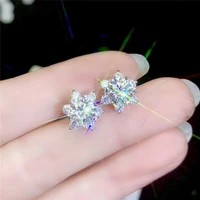 huitan dainty crystal stud earrings for women shiny cubic zirconia daily wear party fancy accessories girl gifts fashion jewelry