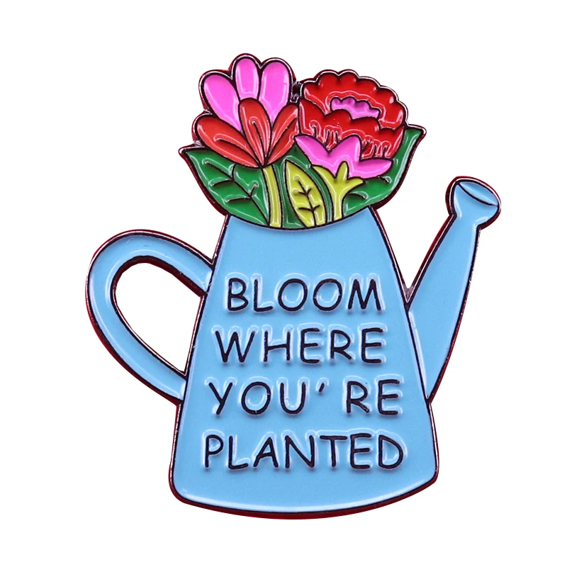 Эмалированная булавка Bloom для лейки булавки феминистская бижутерия