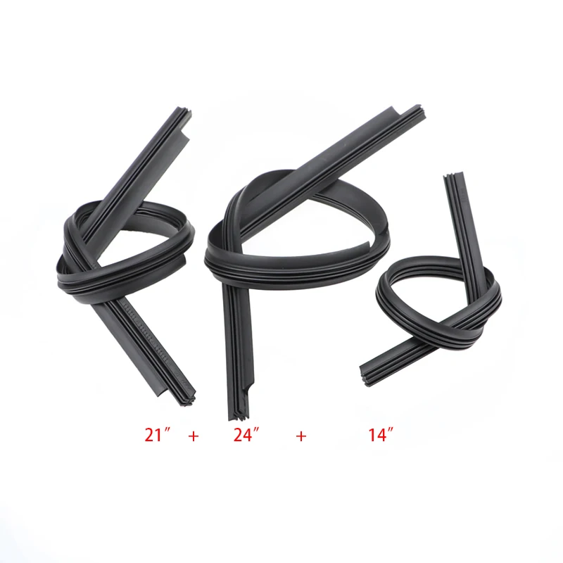 

Резиновые Сменные щетки стеклоочистителя 24 + 21 + 14 дюймов для Skoda Kodiaq 2016, 2017, 2018, 2019, 2020, 2021, аксессуары для передних и задних окон