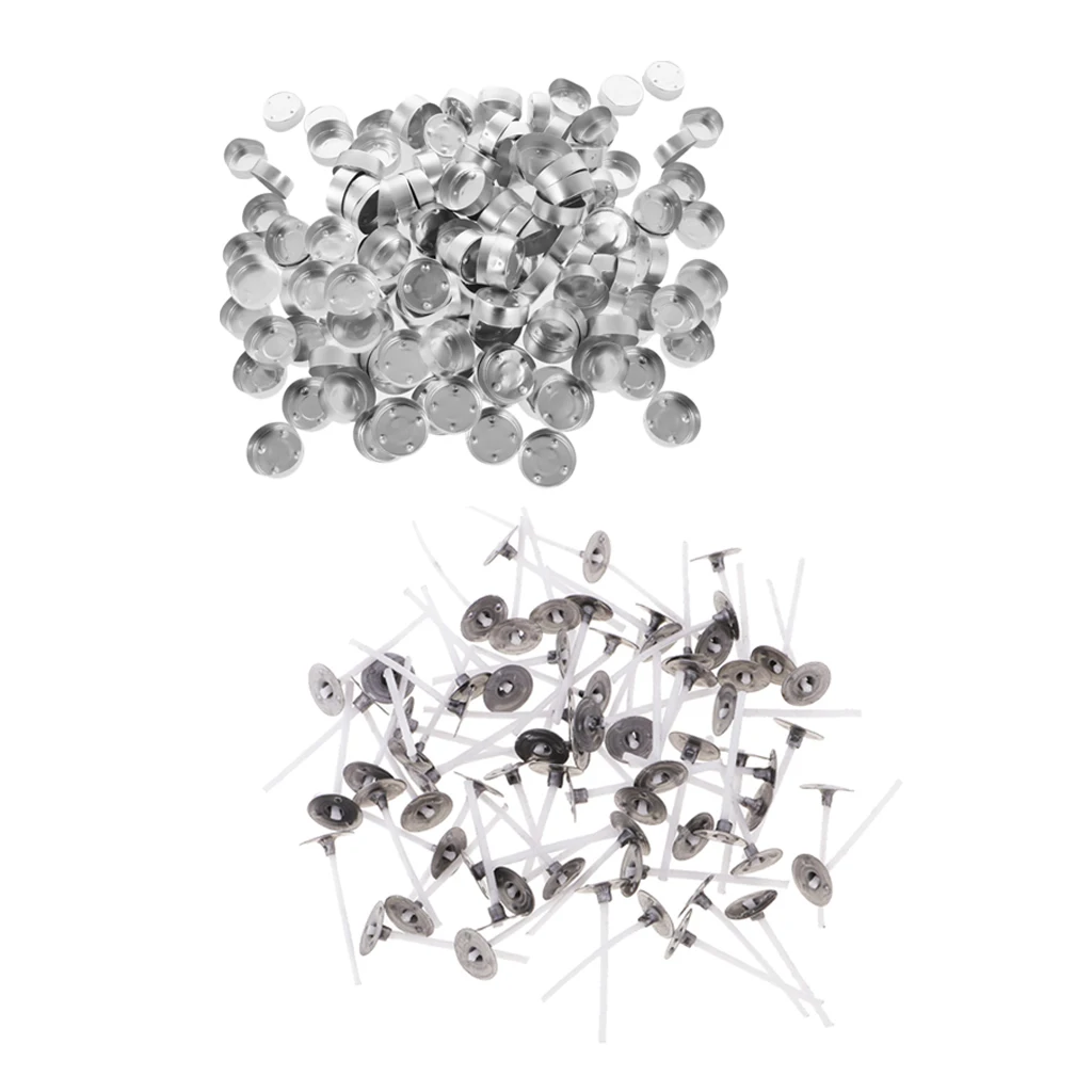 400x светильник алюминиевые Пустые контейнеры для чашек свечей и фитиль свечи 3