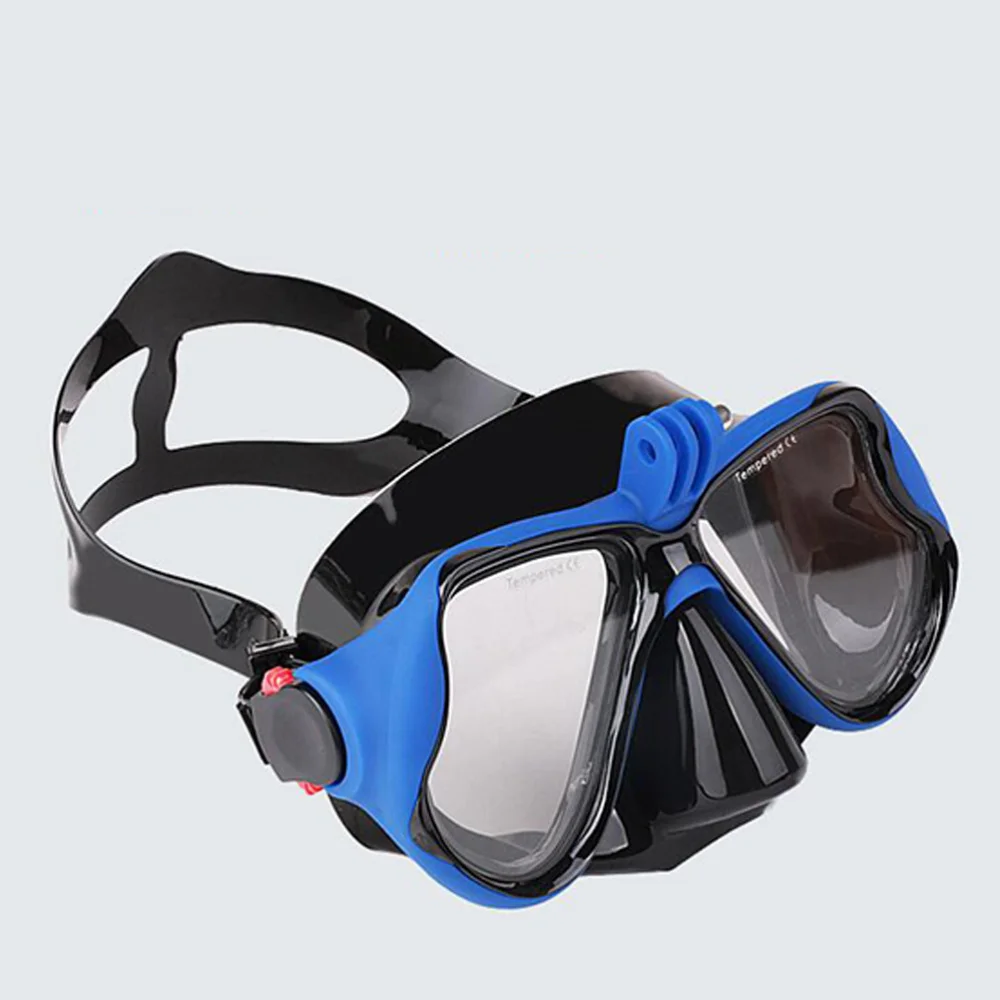 

Adult Anti-fog Snorkeling Scuba Diving Mask Tempered Glass Water Diving Eyeglass Swimming Pool Equipment with Breathing Tube and