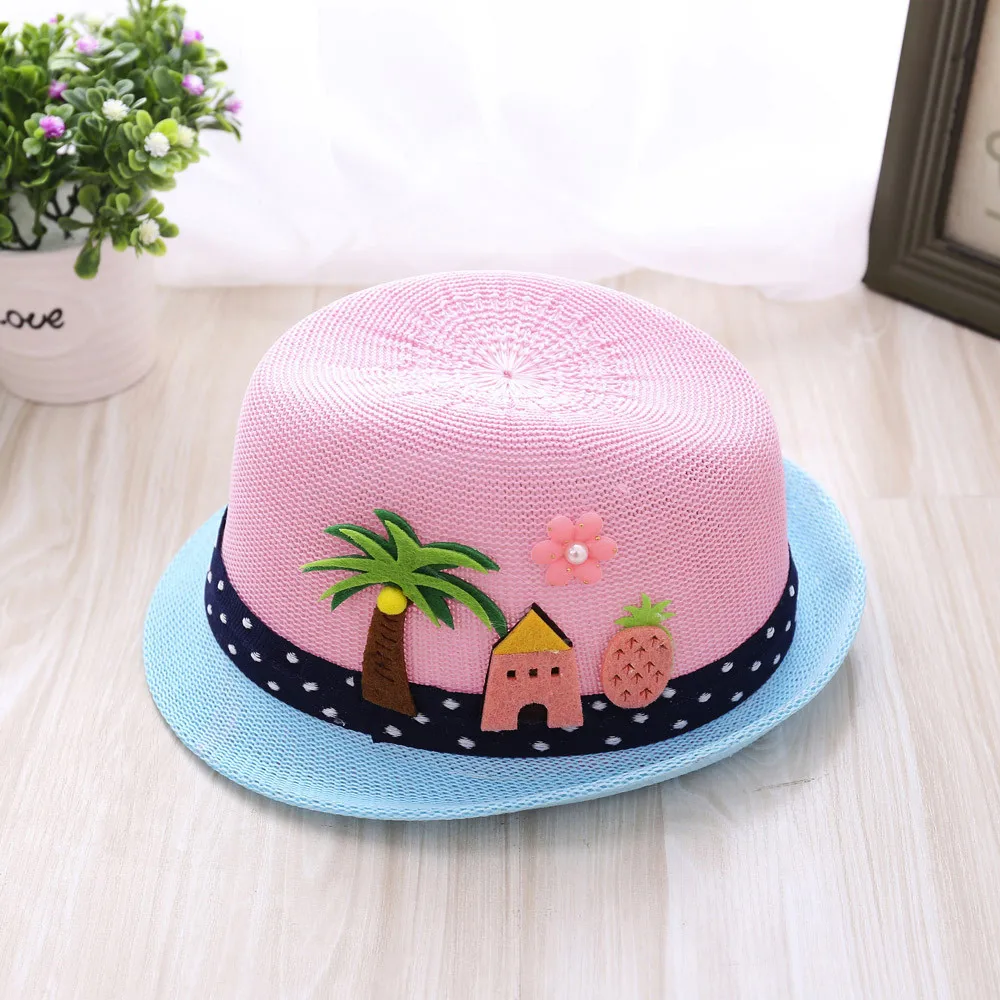 ARLONEET для мальчиков и девочек джазовая шляпа с вышивкой кокосовой пальмы малышей