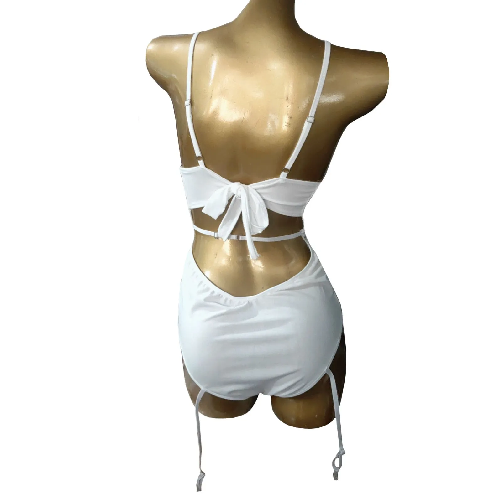 

Sexy Lace Lingerie Erotic Costumes Porno Women's Underwear Babydoll Embroidery Mesh Sexy Teddy With Garter Transparent Lingerie