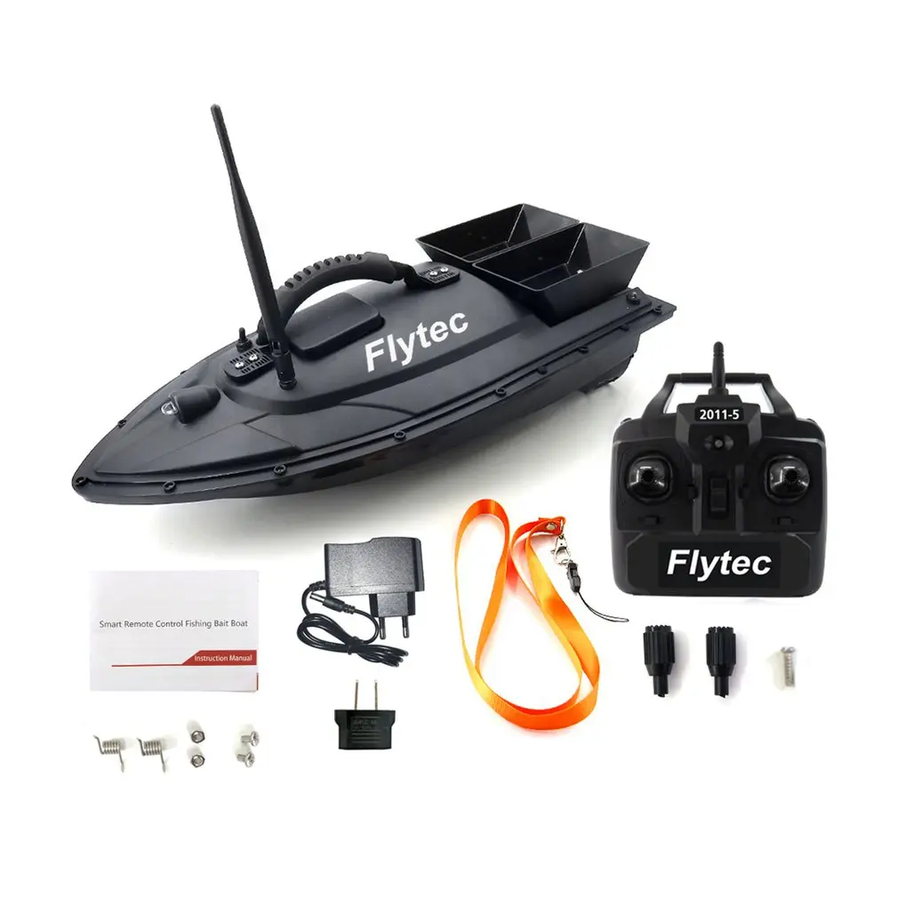 

Flytec 2011-5 рыболовный инструмент Smart RC, лодка для наживки, игрушка, рыболокатор с двумя двигателями, лодка для рыбалки с дистанционным управлен...