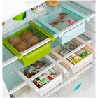 Прочный скользящий кухонный органайзер для экономии места в холодильнике, холодильнике, морозилке, стеллаж для хранения, полка, держатель, ящик, 4 цвета