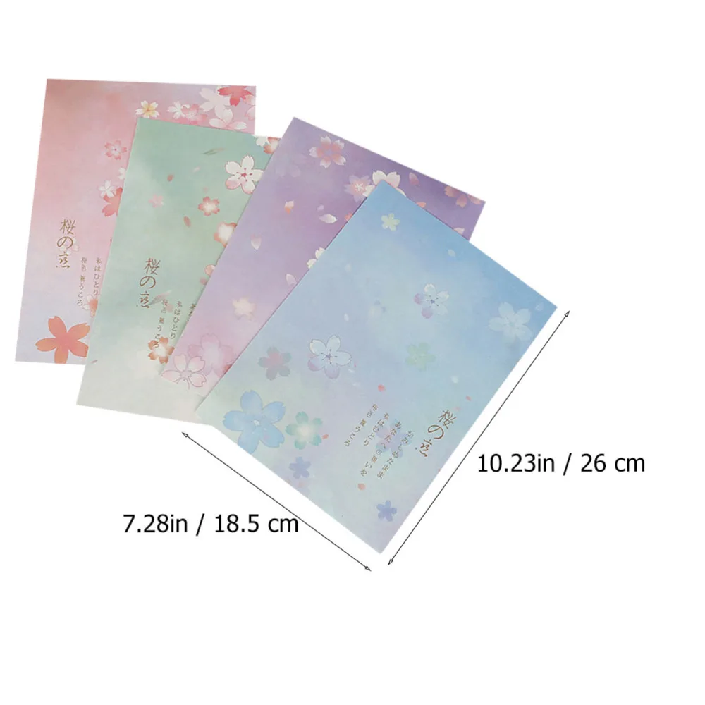 

5 Set/40pcs Creative Stationary Paper Sakura Pattern Letter Paper Writing Paper