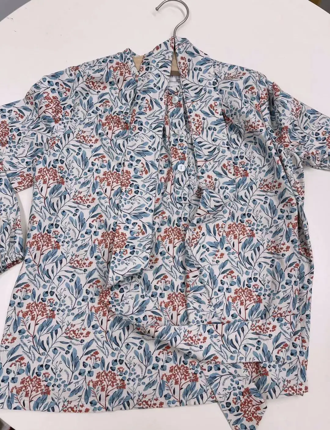 

2021 New Spring Summer Flower style with Bow Bp Cherry Girls Clothing 90-160CM