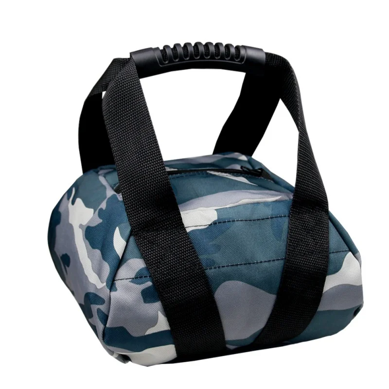 

900D Oxford Fitness Weightlifting Sandbag Camouflage Handbag Expanding Training Sandbag Green Camouflage