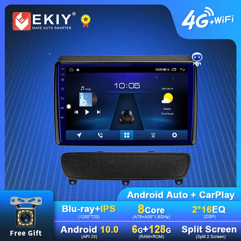 

EKIY Android 10 Car Radio For Kia Sorento 2 XM 2012-2021 Navigation GPS 1280*720 IPS DSP Carplay Multimedia Player Stereo DVD HU