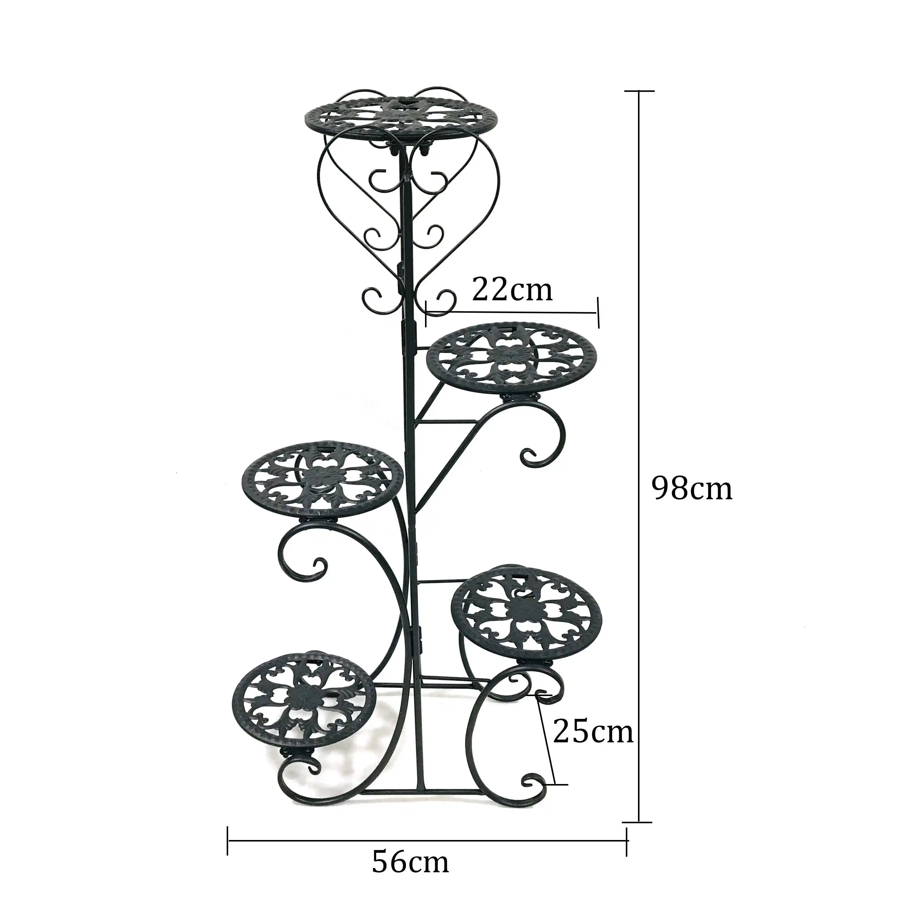 

5 Tiers Flower Rack Plant Stand Multi Flower Stand Shelves Bonsai Display Shelf Yard Garden Patio Balcony Pot Plant Stands