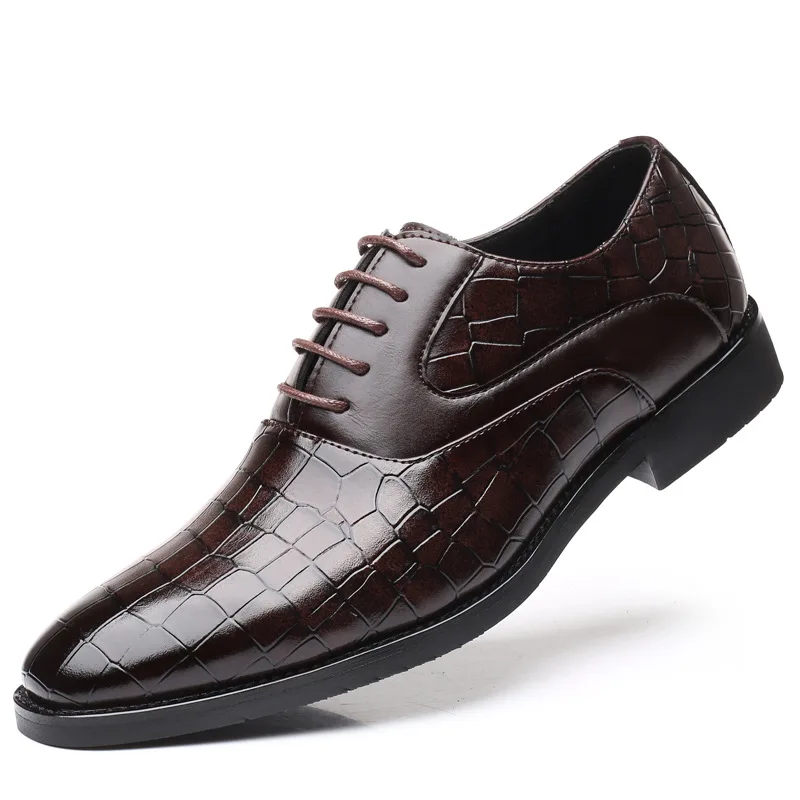 

Туфли-оксфорды мужские кожаные, классические, на шнуровке, заостренный носок, классический стиль, кожаные, бордовые, синие