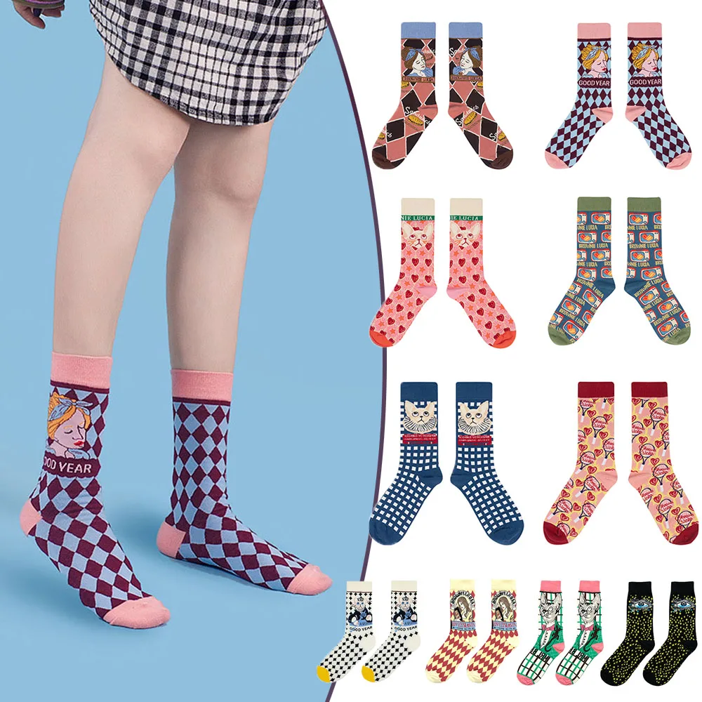 

Весенне-осенние новые милые носки в японском стиле Харадзюку женские корейские кавайные женские носки хлопковые розовые носки для скейтбо...