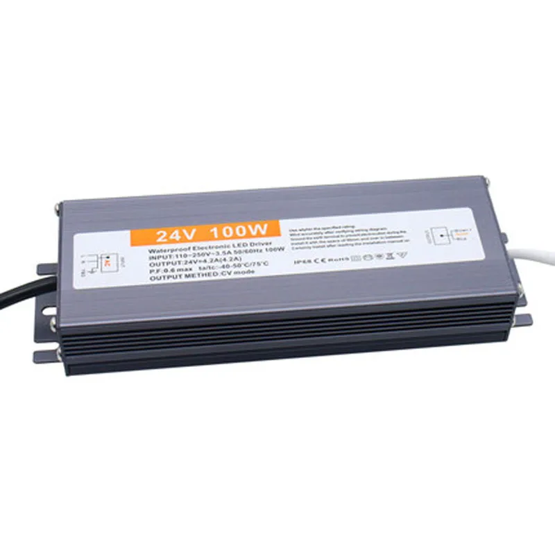 Светодиодный ультра тонкий Водонепроницаемый трансформаторы AC 220V DC/DC 12 V 24V