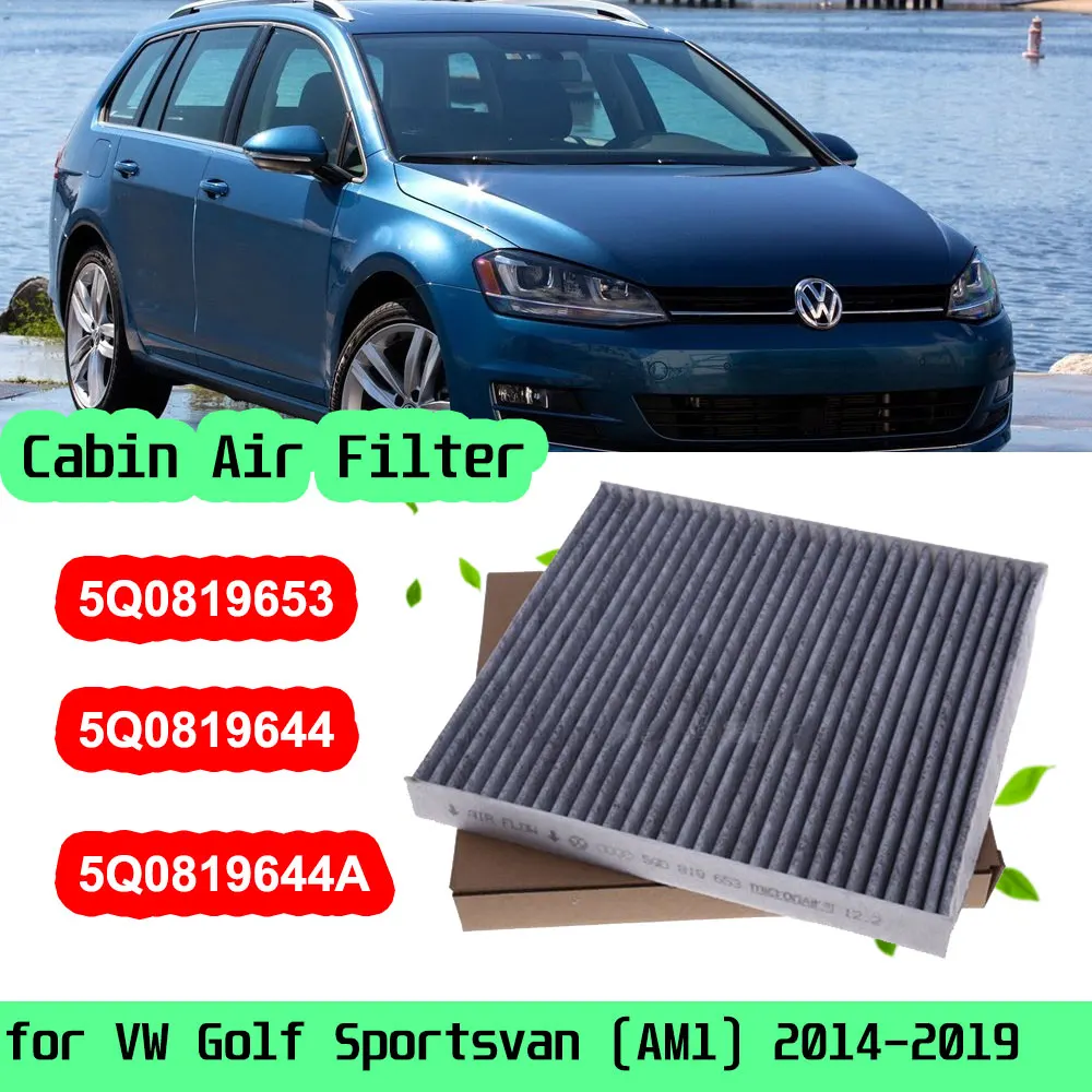 

Автомобильные аксессуары, фильтр кондиционера салона для Volkswagen VW Golf Sportsvan AM1 2014 2015 2016 2017 2018 2019 5Q0819653